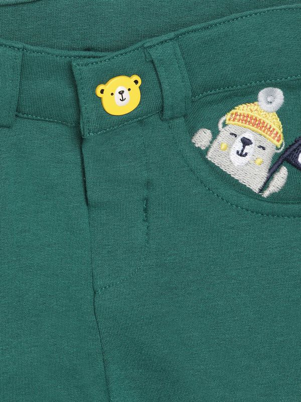 Fleece Long Trousers -Green image number 2